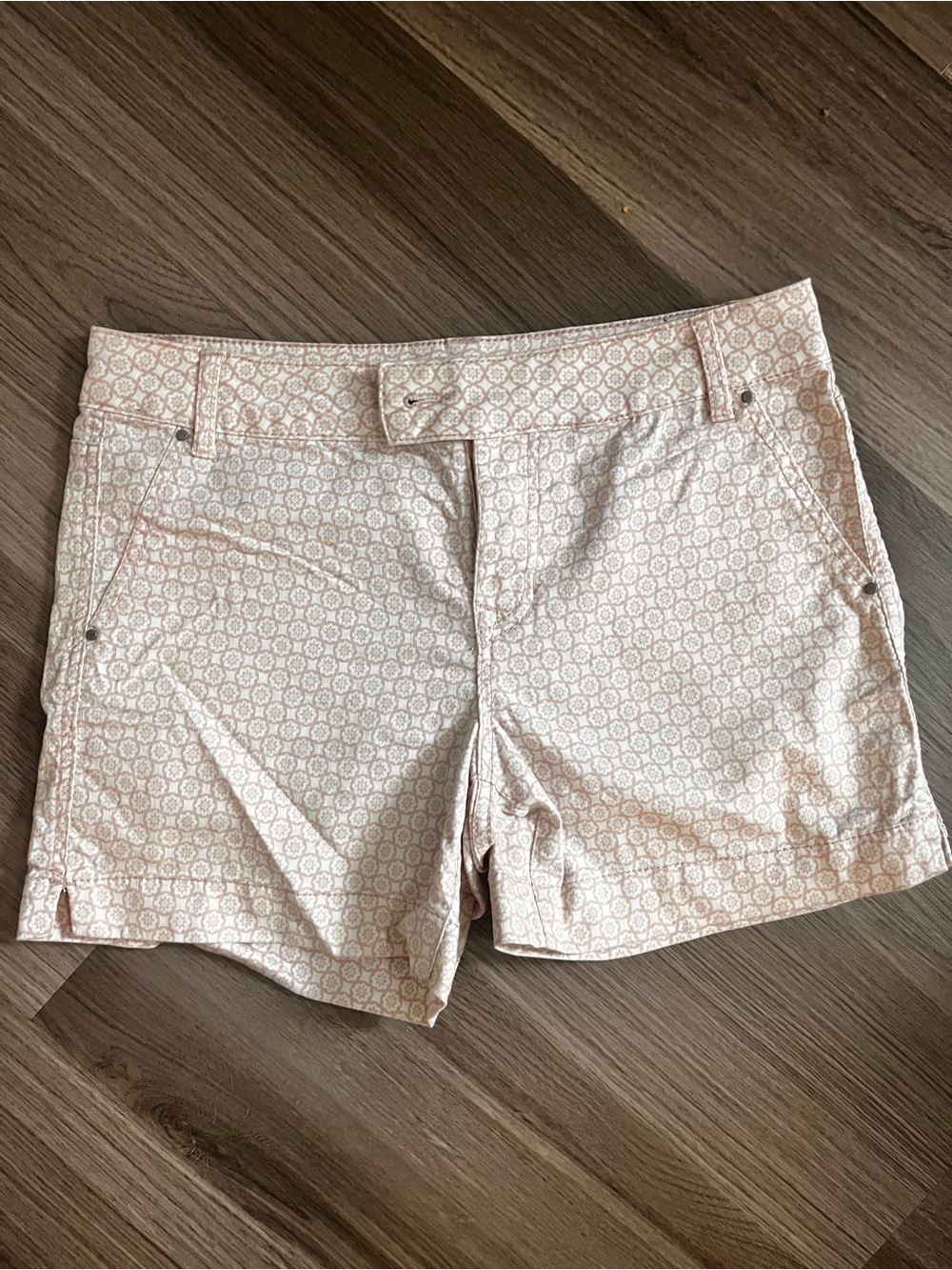 d. jeans Light Pink Printed Bermuda Shorts